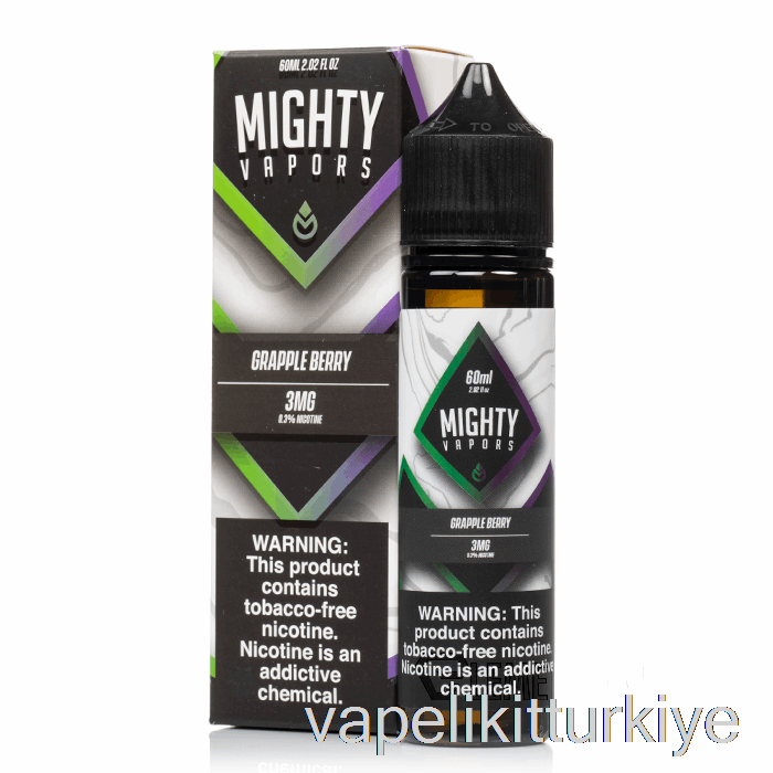 Vape Elektronik Sigara Grapplebery - Güçlü Buharlar - 60ml 6mg
